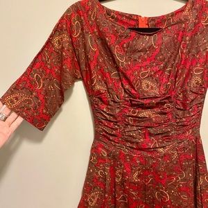 Vintage 1950’s Paisley Dress